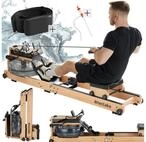 tectake Ruderger&auml;t Holzruderger&auml;t Titan, klappbar, 150kg belastbar,...
