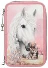 Depesche Geldb&ouml;rse Depesche 3-Fach Federtasche TRUE FRIENDS Rosa