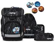 ergobag Schulranzen Schulranzen-Set CUBO LIGHT Super ReflektB&auml;r 5-teilig, 25/26