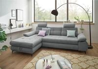 ED EXCITING DESIGN Ecksofa Altona L-Form, 2 Teile, mit Bettfunktion, Bettkasten,