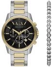 ARMANI EXCHANGE Schmuckset D&aacute;rkov&yacute; Satz Banken + n&aacute;ramek AX7148SET