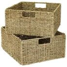 HMF Regalkorb Aufbewahrungskorb passend f&uuml;r KALLAX halbes Fach, Korb...