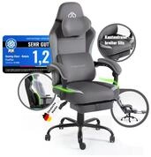 PixelPilot Gaming Chair Gaming Stuhl, Chair mit Fu&szlig;st&uuml;tze, B&uuml;rostuhl 150 kg