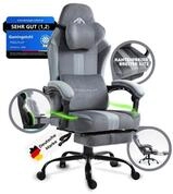 PixelPilot Gaming Chair Gaming Stuhl, Chair mit Fu&szlig;st&uuml;tze, B&uuml;rostuhl 150 kg
