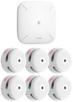 X-SENSE FS61 RF-Rauchmelder-Set mit Basisstation SBS50 und 6x XS01-M Rauchmelder