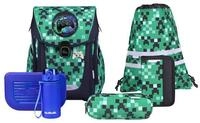 McNeill Schulranzen Primo, inkl. Etui, Turnbeutel, (Set, 9-tlg., Schlamperrolle,