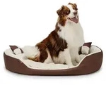 lionto Tierkissen, Wendek&ouml;rbchen 4-in-1 Heimtierbett, 110x80 cm, braun/beige,...