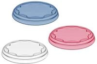 KOZIOL Vorratsdose Mehrweg-Joghurtdeckel FRESH, 3er-Set, &Oslash; 10,2 cm, KOZIOL,