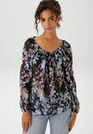 Aniston CASUAL Schlupfbluse mit raffiniertem Cut-Out im R&uuml;cken