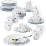 Geschirr-Set SELTMANN WEIDEN "Kombiservice Sonate Nostalgie 42er Set bunt", bunt, 42,