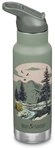 Klean Kanteen Trinkflasche Edelstahl Isolierflasche Kid Classic 355ml Flip...