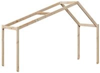 vidaXL Bett Dach f&uuml;r Kinderbett 203x95,5x142 cm Massivholz Kiefer