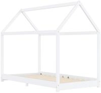 vidaXL Kinderbett 90 x 200 cm Kinderbett mit Himmel Kinderbett-Gestell...
