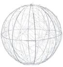 relaxdays LED-Dekofigur 2 x LED Dekokugel 20 cm
