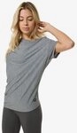 SUPER.NATURAL T-Shirt asymmetrisch geschnittenes W YOGA LOOSE TEE f&uuml;r Damen