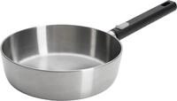 WOLL Schmorpfanne Logic Steel, Edelstahl 18/10 (1-tlg), 5-Schicht-Aufbau