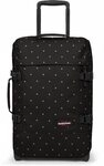 Eastpak Reisetasche Tranverz S (42 Liter) mit Rollen Dots Black Silver - schwarz