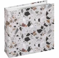 Walther Fotoalbum ME-298-2 Memo-Album Terrazzo stone black 200 Fotos