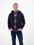 LERROS Sweatjacke Hoodie Sweat-Jacke Kapuzensweatjacke mit Tunnelzug und seitlichen
