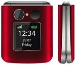 Beafon Fold 10 rot (2025) Handy (5,6 cm/2,2 Zoll, 0,3 MP Kamera, SOS-Notruftaste)