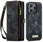 CaseMe Handyh&uuml;lle Caseme iPhone H&uuml;lle mit Zipper 2in1