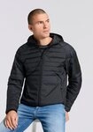 BOSS GREEN Steppjacke Kapuze, Regular Fit, reflektierende Details