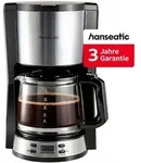 Hanseatic Filterkaffeemaschine HCMD151000SD, 1,5l Kaffeekanne, Papierfilter 1x4,