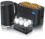 Arendo Fr&uuml;hst&uuml;cks-Set (3-tlg), Wasserkocher 1,5l, 4-Scheiben Toaster, 6er