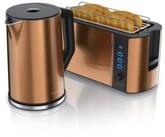 Arendo Fr&uuml;hst&uuml;cks-Set (2-tlg), Edelstahl Wasserkocher 1,5l, 4-Scheiben...