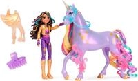 Spin Master Anziehpuppe Unicorn Academy - Sophia & Einhorn Wildstar, mit echter