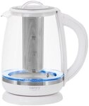 Camry Wasserkocher CR 1290w Glaswasserkocher mit Temperaturwahl, 2 l, 2200 W,...