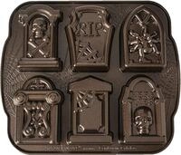 Nordic Ware Backform Backform Tombstone Cakelet Pan aus Aluminium, Braun,...