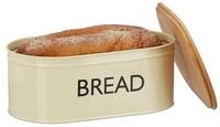 relaxdays Brotkasten 2 x Brotkasten Retro XL, Eisen