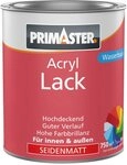 Primaster Wei&szlig;lack Primaster Acryl Lack goldgelb seidenmatt 750 ml