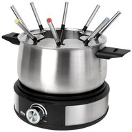 Silva Fondue PK-F 140 Fondue 1500 W &Uuml;berhitzungsschutz, 8 Fonduegabeln Schwarz,