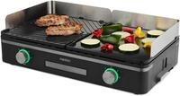 Medion&reg; Tischgrill MD12027, mit Dual-Zonen-System, 2,400 Watt, 2 abnehmbare Platten,