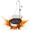 Lemodo Feuerschale Schwenkgrill mit h&ouml;henverstellbarem Grillrost, Holzkohlegrill, (1