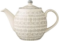 Bloomingville Kanne Bloomingville Karine Teekanne 1,2 Liter Grau Steingut, 1200 l,