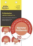 Avery Zweckform Hinweisschild Avery-Zweckform 7904 Pr&uuml;fplakette 20XX Rot 30 mm...