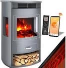 KESSER Elektrokamin, Prio Elektrokamin mit Heizung Heizl&uuml;fter Fernbedienung...