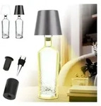 AddLiving LED Tischleuchte Bottle Light V2442 LED-Flaschenlampe grau mit Touch,...