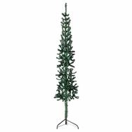 Kunstpflanze, vidaXL, K&uuml;nstlicher Halb-Weihnachtsbaum mit St&auml;nder Schlank Gr&uuml;n 210
