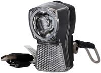 FISCHER Fahrrad Fahrrad-Frontlicht LED-Akku-Frontlicht 45/20 Dynamo Look