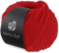 LANA GROSSA MERINO SOFT Wolle H&auml;kelwolle, 125 m (Weiches Mischgarn aus Merinowolle