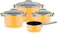 WMF Topf-Set Fusiontec Mineral Pro, Topf-Set, 4-teilig, Mango Yellow, Fusiontec