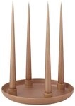 blomus Kerzenhalter VELA Kerzenhalter amber brown 27cm