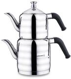 Korkmaz Caydanlik-Teekanne Mina A036, 2,1 l, (2-St), 1,1L/2,0L, aus hochwertigem