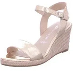 Tamaris Keilsandalette 100% vegan goldfarben 39 EU