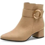 MARCO TOZZI Stiefelette Blockabsatz, Abendschuh, Festtagsschuh mit Zierschnalle...