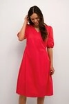 Culture Blusenkleid Kleid CUantoinett rot L